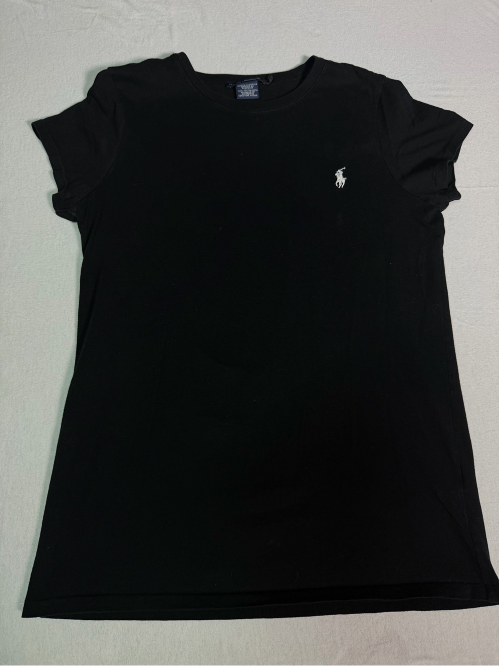 Polo by Ralph Lauren Black Short Sleeve Tee with White Polo Pony